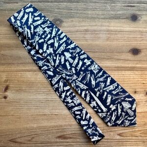 Silk Tie Air Planes Museum Artifacts Gift History Airplanes Pilot Necktie